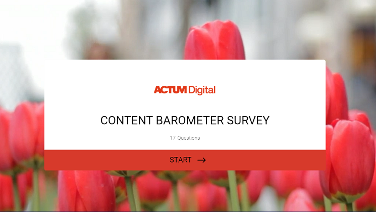 Actum's Content Barometer survey