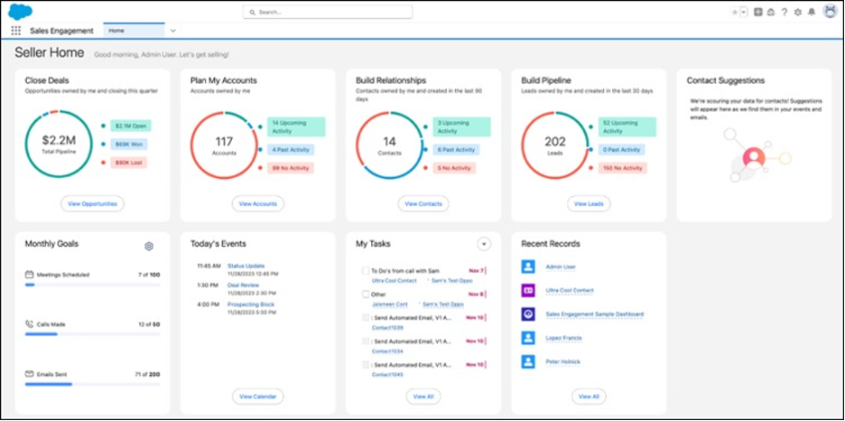 Salesforce's Seller Home Illustration