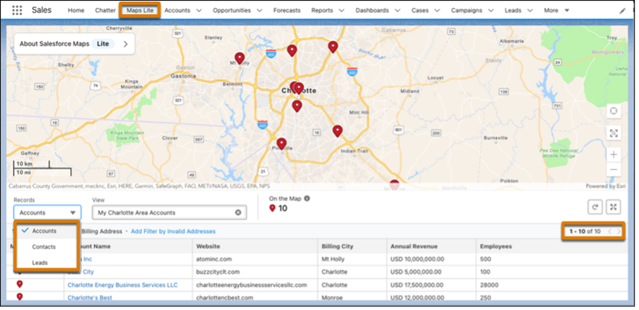 Salesforce Maps Lite Illustration