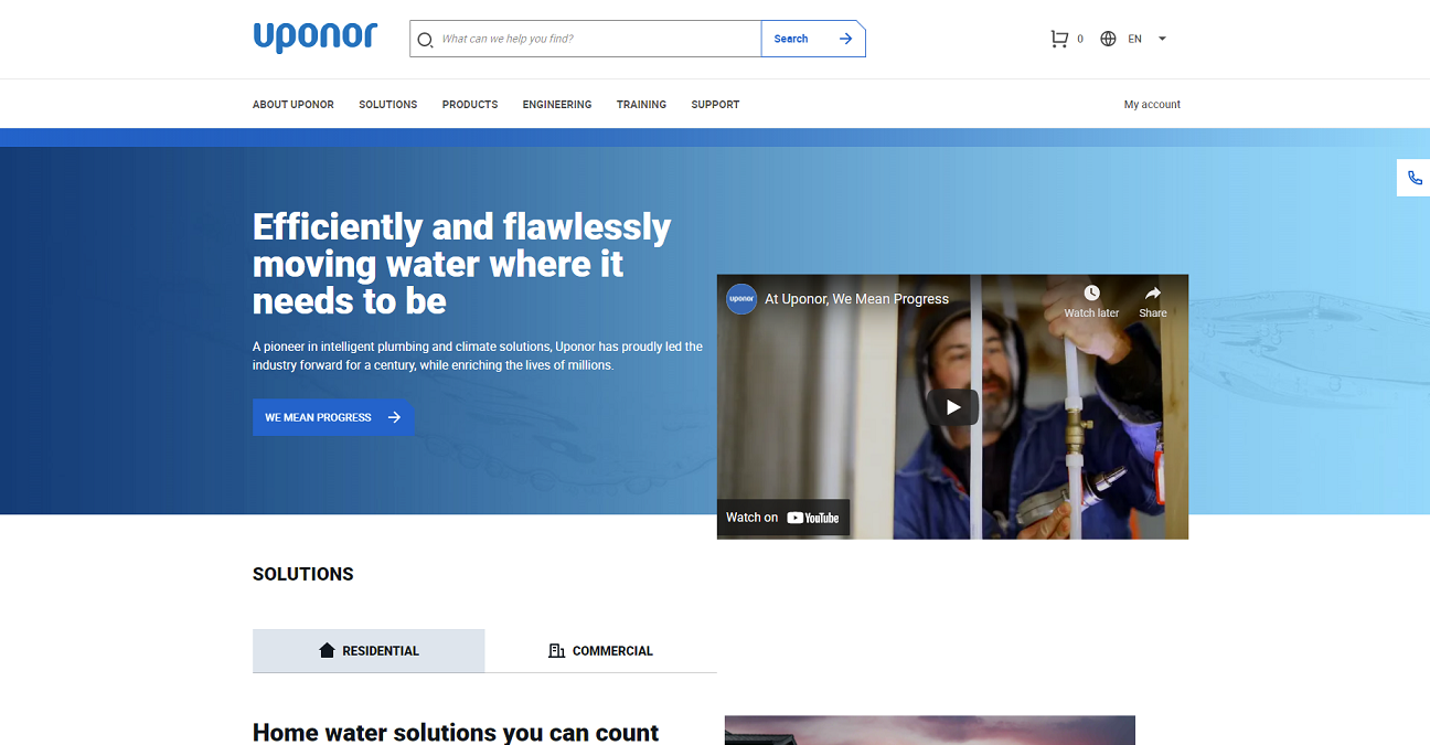 Uponor website