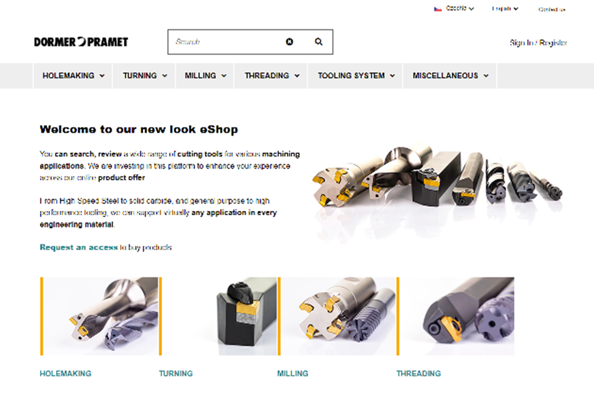 Dormer Pramet Webseite