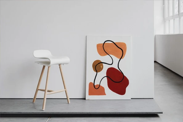 Stoel en een schilderij