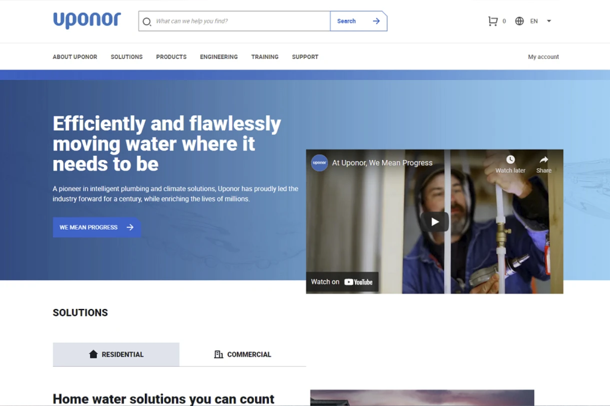 Uponor-Website